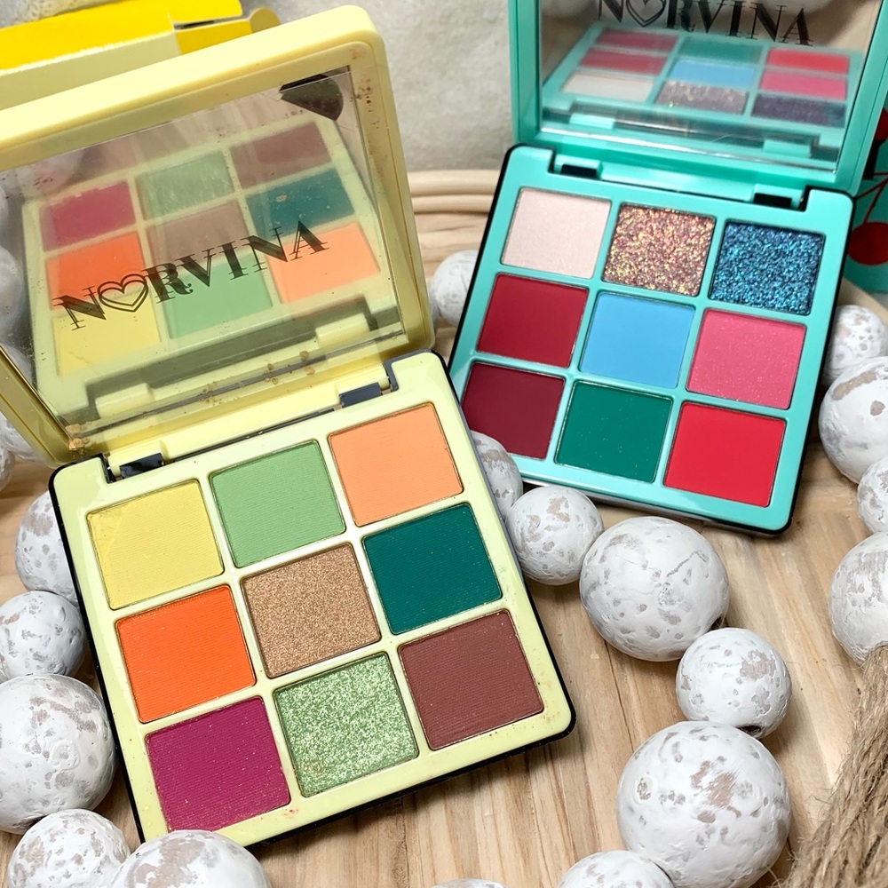 2 BNIB NORVINA ABH MINI PRO PIGMENT PALETTES